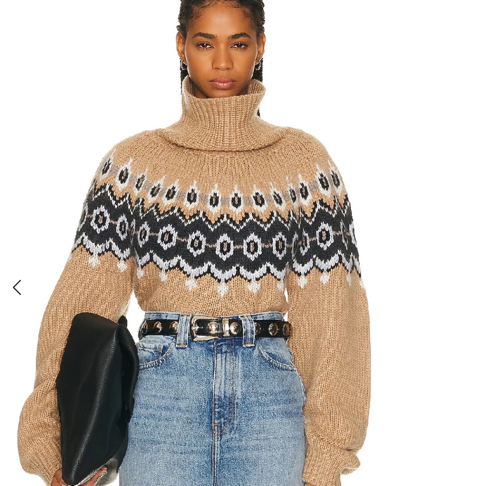NWOT KHAITE Amaris Fair Isle Cashmere Sweater - Picture 2 of 2